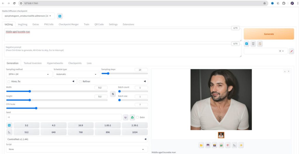 stable diffusion arayüzü